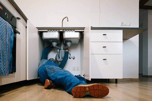 Professional Drain Cleaning technician working in New Gloucester, ME